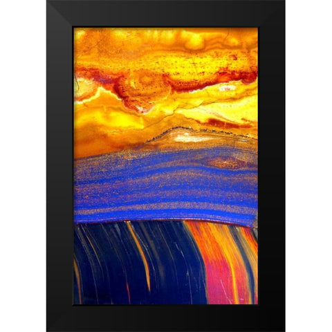 Archaea Black Modern Wood Framed Art Print by Taylor, Douglas