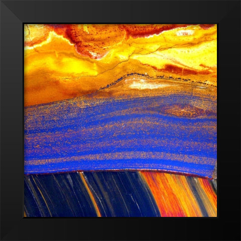 Archaea Sq Black Modern Wood Framed Art Print by Taylor, Douglas