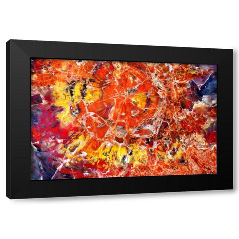 Kaleidoscope of Minerals Black Modern Wood Framed Art Print with Double Matting by Taylor, Douglas