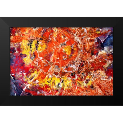 Kaleidoscope of Minerals Black Modern Wood Framed Art Print by Taylor, Douglas