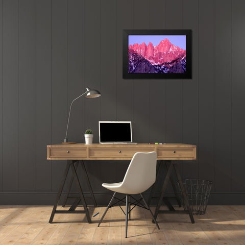 Alpenglow at Dawn Black Modern Wood Framed Art Print by Taylor, Douglas