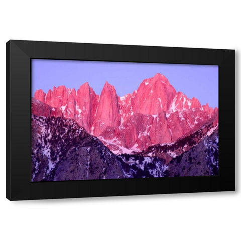 Alpenglow at Dawn Black Modern Wood Framed Art Print with Double Matting by Taylor, Douglas