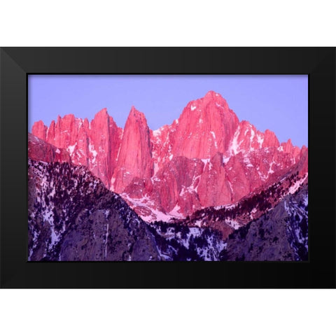 Alpenglow at Dawn Black Modern Wood Framed Art Print by Taylor, Douglas