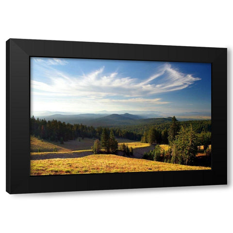 Mazama Morning Black Modern Wood Framed Art Print by Taylor, Douglas