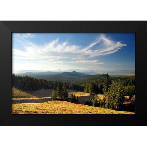 Mazama Morning Black Modern Wood Framed Art Print by Taylor, Douglas