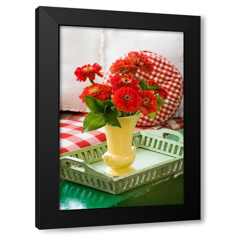 Spring Bouquet II Black Modern Wood Framed Art Print by Clayton-Thompson, Philip