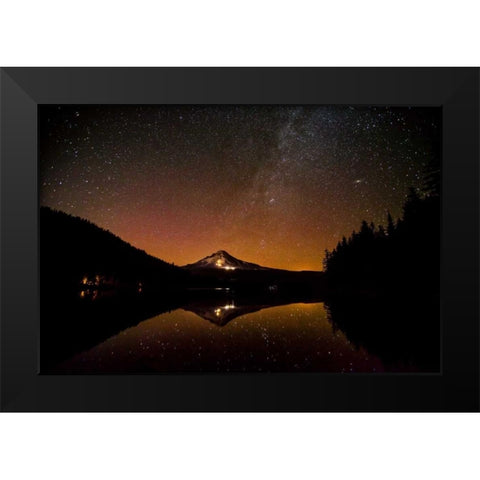Aurora I Black Modern Wood Framed Art Print by Clayton-Thompson, Philip
