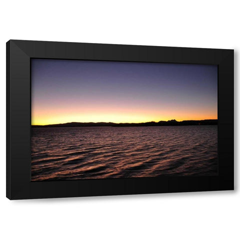 Water Sunset II Black Modern Wood Framed Art Print with Double Matting by Thomas, Logan