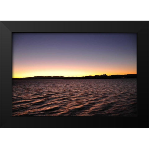 Water Sunset II Black Modern Wood Framed Art Print by Thomas, Logan