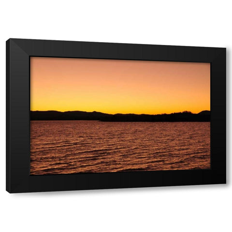 Water Sky Orange Black Modern Wood Framed Art Print with Double Matting by Thomas, Logan