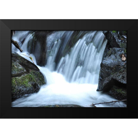 Waterfall II Black Modern Wood Framed Art Print by Thomas, Logan