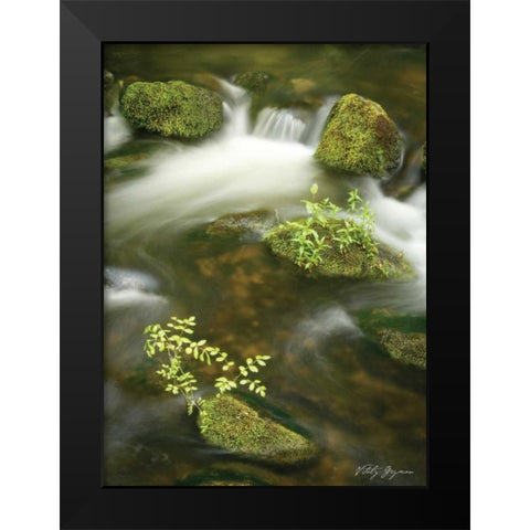 Soothing Waters III Black Modern Wood Framed Art Print by Geyman, Vitaly