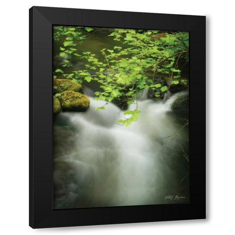 Soothing Waters V Black Modern Wood Framed Art Print with Double Matting by Geyman, Vitaly