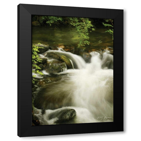 Soothing Waters VI Black Modern Wood Framed Art Print with Double Matting by Geyman, Vitaly