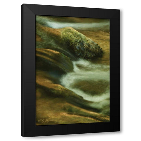 Soothing Waters X Black Modern Wood Framed Art Print with Double Matting by Geyman, Vitaly