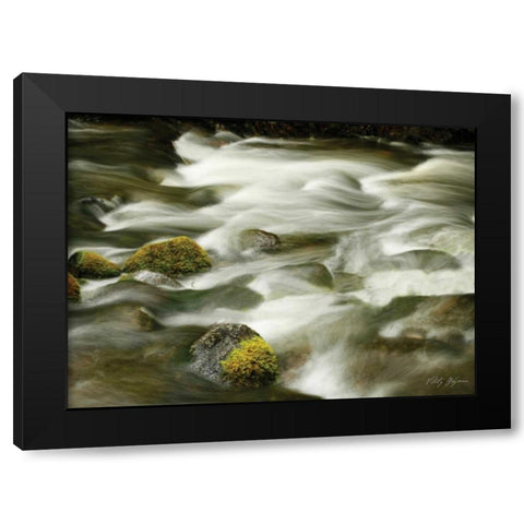 Soothing Waters XIII Black Modern Wood Framed Art Print with Double Matting by Geyman, Vitaly