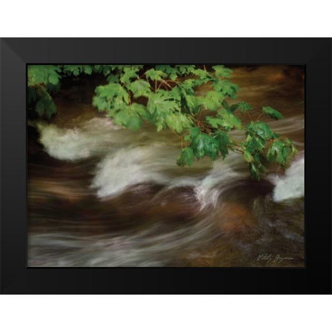 Soothing Waters XV Black Modern Wood Framed Art Print by Geyman, Vitaly