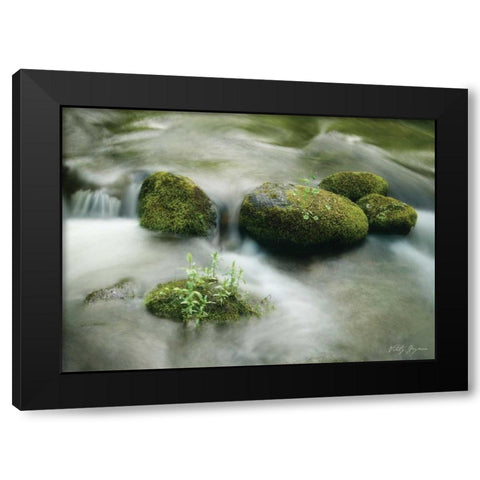 Soothing Waters XVI Black Modern Wood Framed Art Print with Double Matting by Geyman, Vitaly