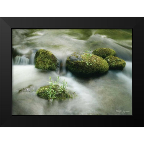 Soothing Waters XVI Black Modern Wood Framed Art Print by Geyman, Vitaly