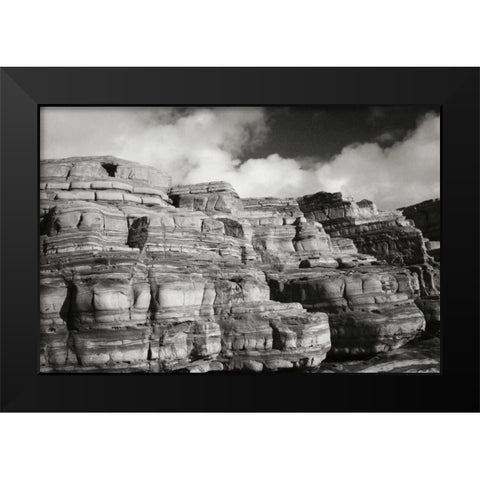 Pt. Lobos Rocks I Black Modern Wood Framed Art Print by Geyman, Vitaly
