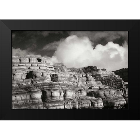 Pt. Lobos Rocks II Black Modern Wood Framed Art Print by Geyman, Vitaly
