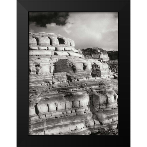 Pt. Lobos Rocks IV Black Modern Wood Framed Art Print by Geyman, Vitaly