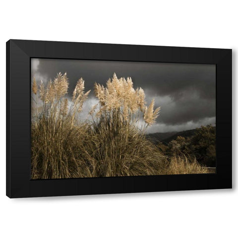 White Towers in the Storm I Black Modern Wood Framed Art Print by Geyman, Vitaly