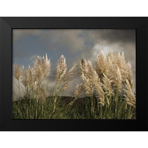 Dance of White Towers Black Modern Wood Framed Art Print by Geyman, Vitaly