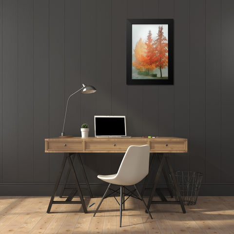 Colors in the Mist I Black Modern Wood Framed Art Print by Geyman, Vitaly