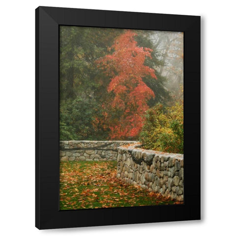 Fence Mosaic I Black Modern Wood Framed Art Print with Double Matting by Geyman, Vitaly