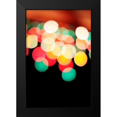 Bokeh III Black Modern Wood Framed Art Print by White, Leesa