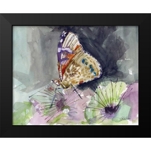 Watercolor Butterfly III Black Modern Wood Framed Art Print by Roberto, LuAnn
