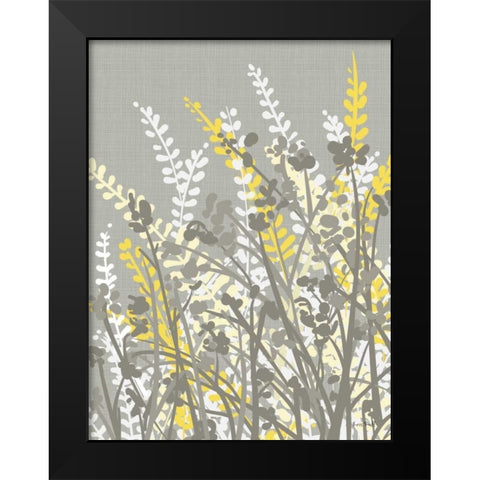 Yellow Meadow I Black Modern Wood Framed Art Print by Ruff, Kris