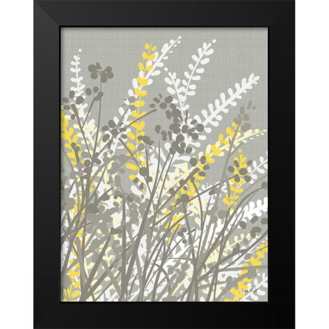 Yellow Meadow II Black Modern Wood Framed Art Print by Ruff, Kris