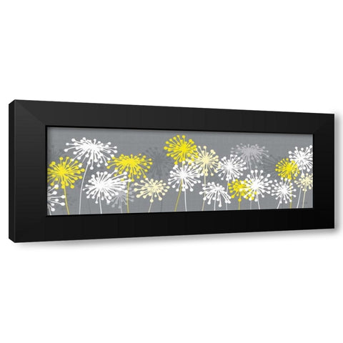 Dandelion Panel Black Modern Wood Framed Art Print by Ruff, Kris