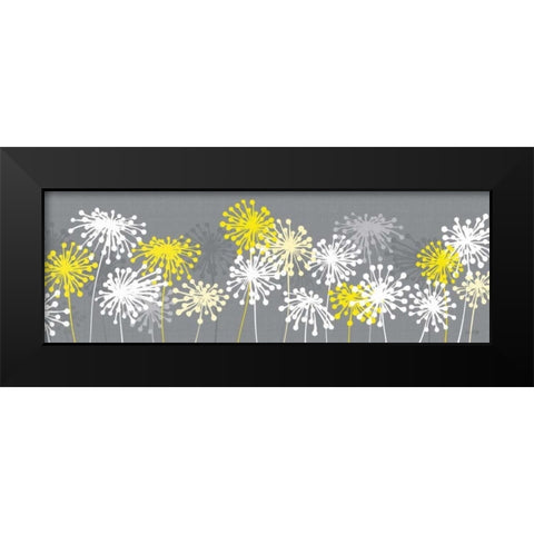 Dandelion Panel Black Modern Wood Framed Art Print by Ruff, Kris