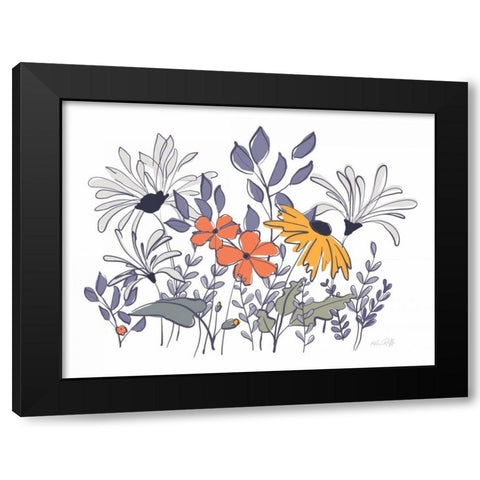 Primavera Garden I Black Modern Wood Framed Art Print with Double Matting by Ruff, Kris