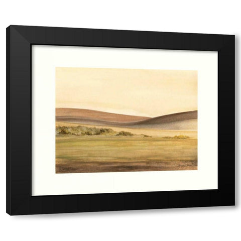 Waterville Fields Black Modern Wood Framed Art Print with Double Matting by Sheler, Sammy