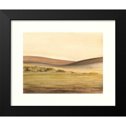 Waterville Fields Black Modern Wood Framed Art Print by Sheler, Sammy