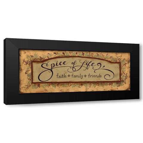 Spice of Life Black Modern Wood Framed Art Print with Double Matting by Smith, Pamela