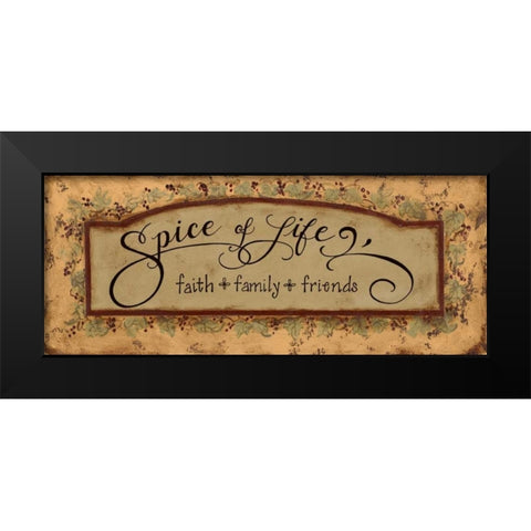 Spice of Life Black Modern Wood Framed Art Print by Smith, Pamela