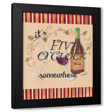 Happy Hour II Black Modern Wood Framed Art Print by Smith, Pamela