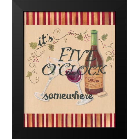 Happy Hour II Black Modern Wood Framed Art Print by Smith, Pamela