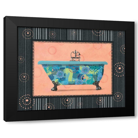 Retro Tub II Black Modern Wood Framed Art Print by Smith, Pamela