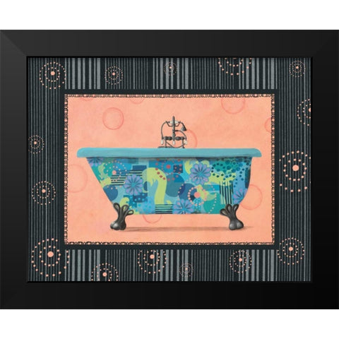 Retro Tub II Black Modern Wood Framed Art Print by Smith, Pamela