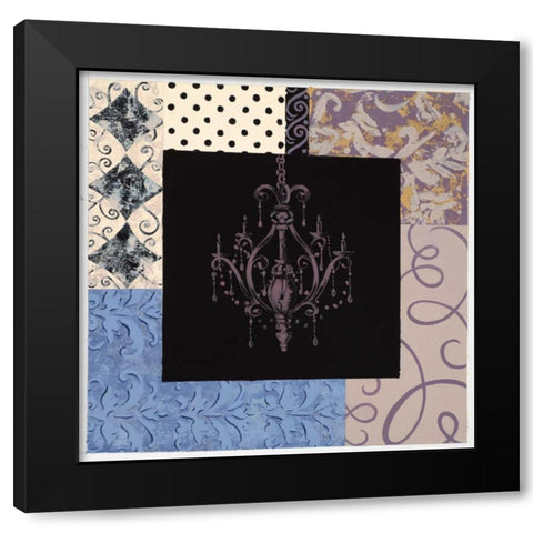 Chandelier II Black Modern Wood Framed Art Print with Double Matting by Smith, Pamela