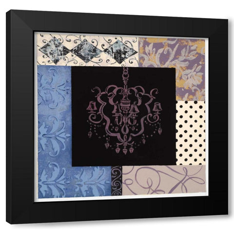 Chandelier III Black Modern Wood Framed Art Print by Smith, Pamela