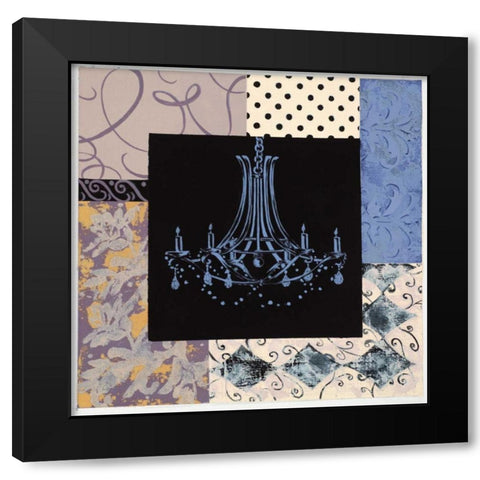 Chandelier IV Black Modern Wood Framed Art Print with Double Matting by Smith, Pamela