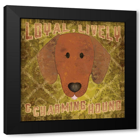 Dachshund Black Modern Wood Framed Art Print by Sta Teresa, Ashley