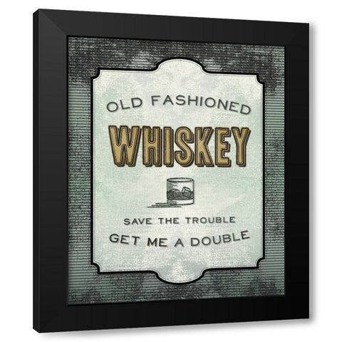 Liquor Cabinet II Black Modern Wood Framed Art Print with Double Matting by Sta Teresa, Ashley